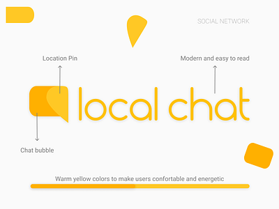 Branding - Local Chat app art branding design flat graphic design icon logo minimal typography