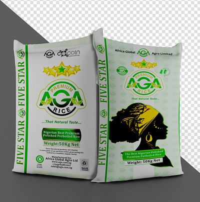 Mock up design of a bag of rice 3d animation branding de design graphic design ill illustration logo mo motion graphics top typography ui ux