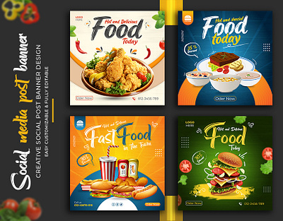 Social media food Ads banner design adobe photoshop ads banner advertising banner branding food food banner graphic design psd template social media social media banner social media banner design ideas social media design socialmedia