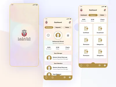 Abu Dhabi Department of Finance - Design proposal user experience user interface design userinterface ux
