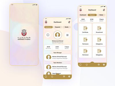 Abu Dhabi Department of Finance - Design proposal user experience user interface design userinterface ux