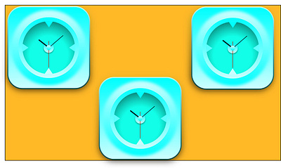 3d clock design illustration illustrator logo ui ux vector