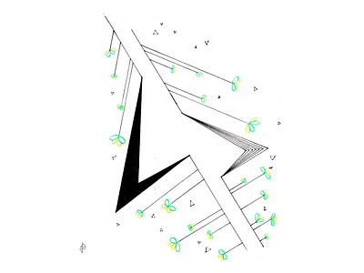 Organic Geometry XII analog artwork black design drawing fineliner geometry illustration organic sketch sketchbook