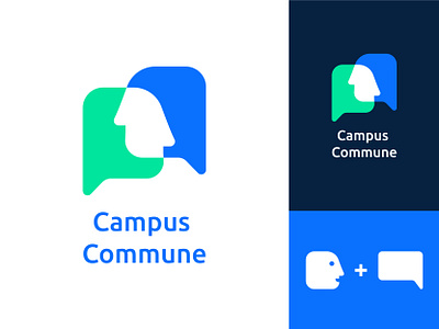 Campus Commune Logo art brand brand design brand identity branding branding design campus community logo design dribbble flat icon illustrator logo minimal vector