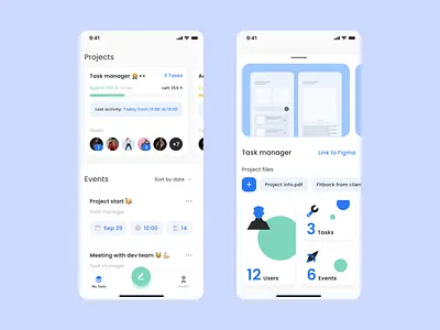 Task manager app art art direction design dribbble ios mobile mobille app task manager ui ui ux uiux