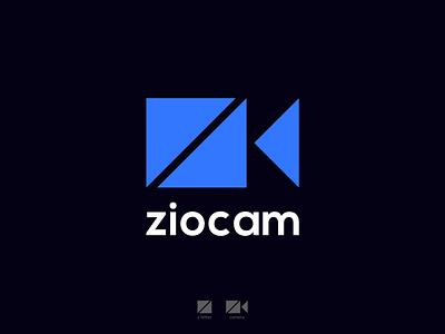 ziocam logo. z letter or camera app icon logo branding camera cameras color design film for sale idenity lense logo photography logo play player logo projector retro type video logo z letter ziocam