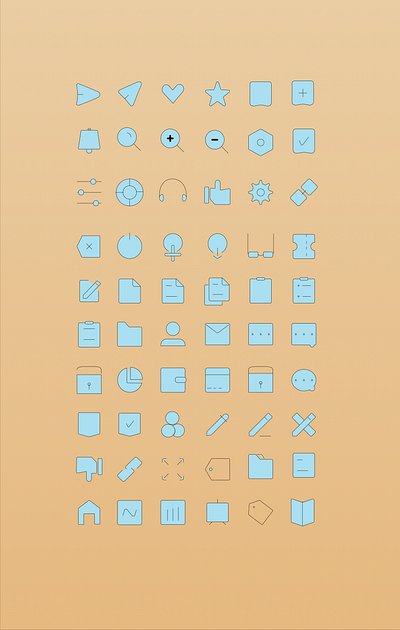 SIMPLE ICONS 2 icon illustrator ui ux vector