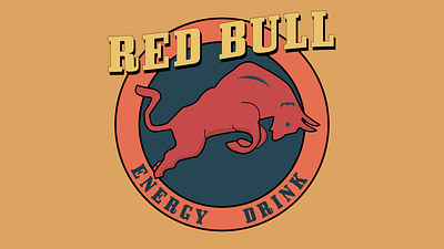 Red Bull logo retro branding logo retro vintage weekly warm up