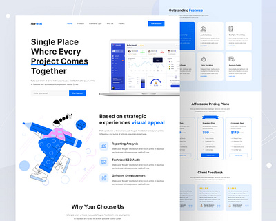 SaaS Landing Page Design best ui design corporate dashboard design landing page design management website saas saas design saas project saas website uidesign uiux design ux design
