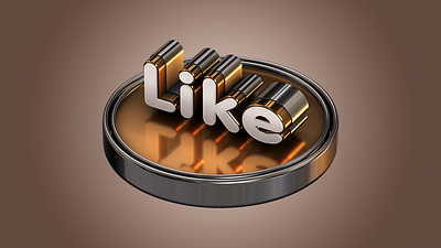 Like beautiful design disk graphic letters pedestal reflection shiny text volume