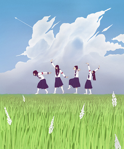 Attarashi gakko Unofficial illustration design illustration japanese japanese art