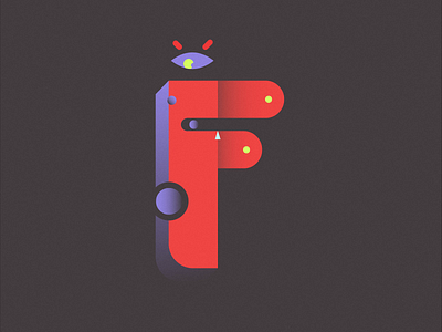 F 36 days of type 36daysoftype animation art illustration letter lettering motion typeface typo vector
