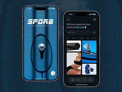 Sport Mobile App branding mobileappdesign sportshopping ui