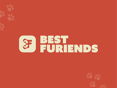 Best Furiends Logo animal logo animals brand identity branding cats dog logo logo design minimal logo pet pet logo pets