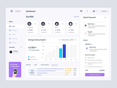 UI Dashboard Design design ui