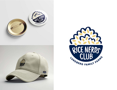 Rice Nerds Club Logo branding food graphic design illustration logo loyalty program vector