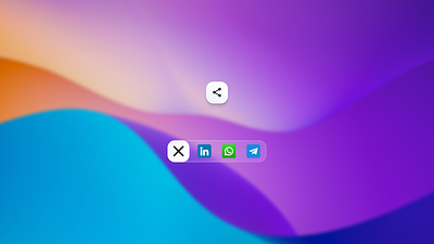 DailyUI #010 - Social Share 010 app artist button dailyui design glass share