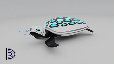 Robot Turtle 3d 3d art 3d modeling 3dmodel art blender3d design illustration