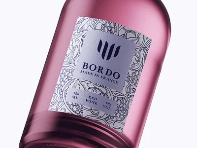 Bottle Design Bordo France creative creativity design designer label label design labeldesign labels modern typography wine wine bottle wine label winery