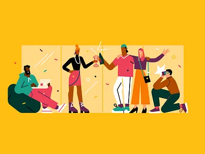 Party 🎈 adobeillustator anyadraw celebrate character characterdesign design illo illustration party vector