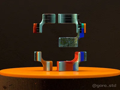 Modernismo. Letter 3 ***36Days of Type 2021 opentype