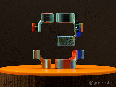 Modernismo. Letter 3 ***36Days of Type 2021 opentype