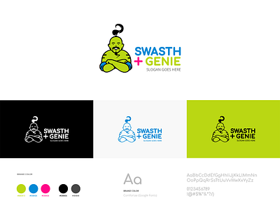 SWASTH GENIE - Logo Design brand branding design graphic icon illustration logo minimal typography vector