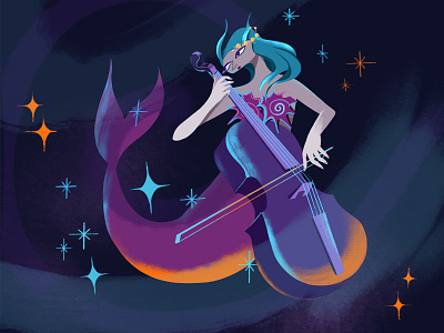 Mermay challenge art challenge character classic design editorial illustration fantasy girl illustration mermaid mermay mermay2021 music mermay sea