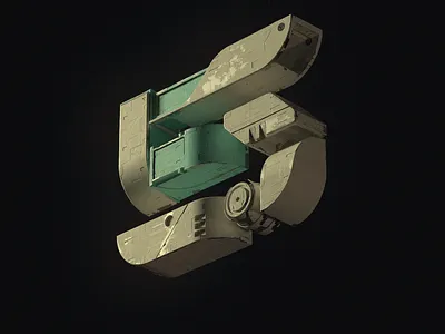 Numéro 5 3d cinema4d cyberpunk nft sci fi typography