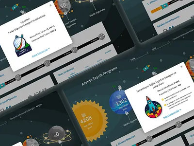 Encouragement Program Dashboard astronaut astronomy design galactic galaxies galaxy insurance insurance app insurance company insurance logo insurtech planet planet earth planets saas space spaceman spaceship ui