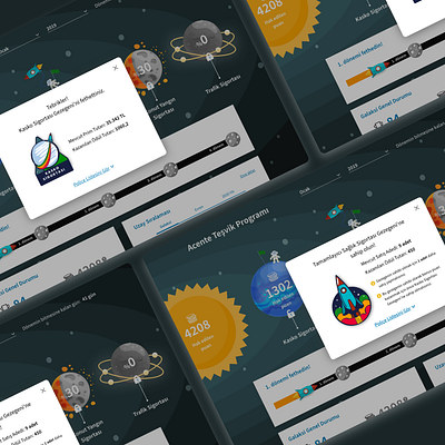 Encouragement Program Dashboard astronaut astronomy design galactic galaxies galaxy insurance insurance app insurance company insurance logo insurtech planet planet earth planets saas space spaceman spaceship ui