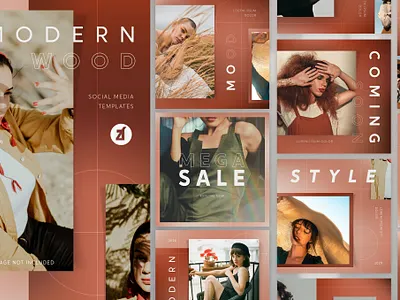 Modern wood social media graphic templates blog blog ebook canva catalog class clean course download ebook free marketing online print printable social social media template webinar workshop