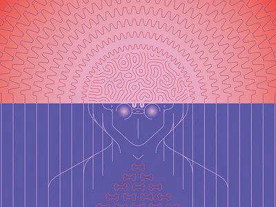 Micro to Macro-dose face illustration mushrooms psilocybin psychedelic