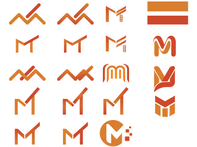 Logo Design Concept (Letter Shaped) graphic design illustration logo