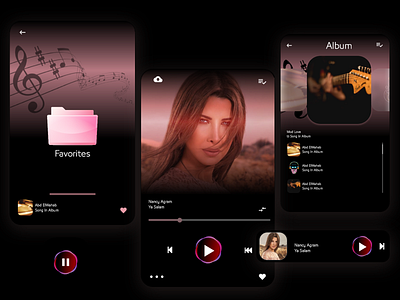 music app app design ui ux