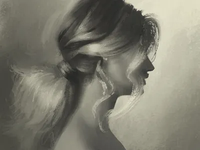 Sketching in procreate hair art concept design digital painting fashion girl hair illustration procreate realistic sketch