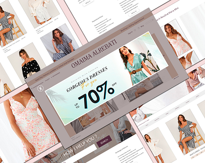 fashion web branding design ui ux web