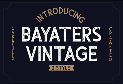 Bayaters Vintage FOnt antique branding creative market font design logotype masculine old serif stamp vintage