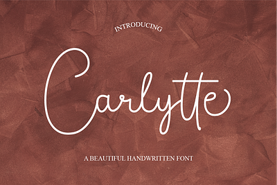 Carlyyte - Modern Minimalist Script creative market feminime handrawn logotype minimalist modern monoline script wedding