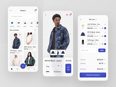 Clothing Store App app clean design dribbble fashion figma flat ios minimalist mobile model nazmi javier shopping shot store ui ui design unspace ux uxdesign