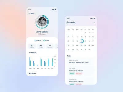 Fitness App app app design design fitness app fitness center fitness club glass effect glassmorphism graph ui health app management app ui ux