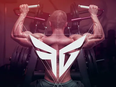 FG Monogram Geometrical and Symmetrical Solution branding factory fg fitness gym gym logo identity lettermark lifting logo logo design monogram monogram logo muscles panter panter vision strong symbol symmetric typeface