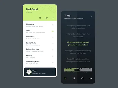 Music Player app asish sunny cards clean dark mode dark ui dashboard design flat design light ui minimal music player music player app neon product trending ui uiux ux