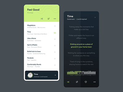 Music Player app asish sunny cards clean dark mode dark ui dashboard design flat design light ui minimal music player music player app neon product trending ui uiux ux