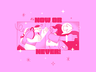 It's now or never! design digital art digital illustrator drawing illustration illustrator