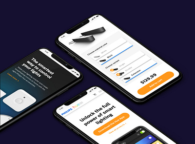 UX/UI Design Philips Hue ui design ux design visual design website design