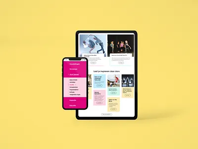 UX/UI Design Holland Dance Festival responsive design ui designs ux design web design