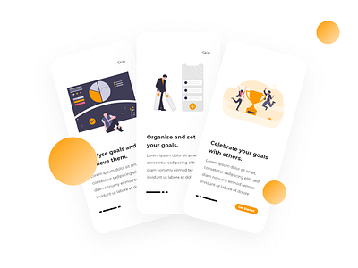 Eaglebox Onboarding screens adobexd app appdesign appui design figmadesign illustration onboarding ui uidesign uiux uiuxdesign vector