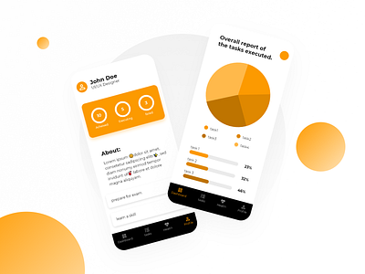 Eaglebox | Dashboard & profile screens appdesign conceptdesign dashboard dashboard design dashboard ui figmadesign illustration profile profile page uiuxdesign