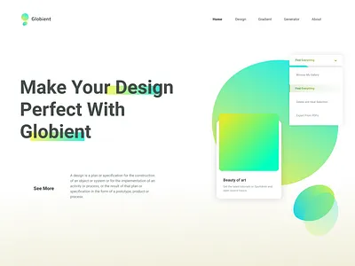 globient design design minimal ui web